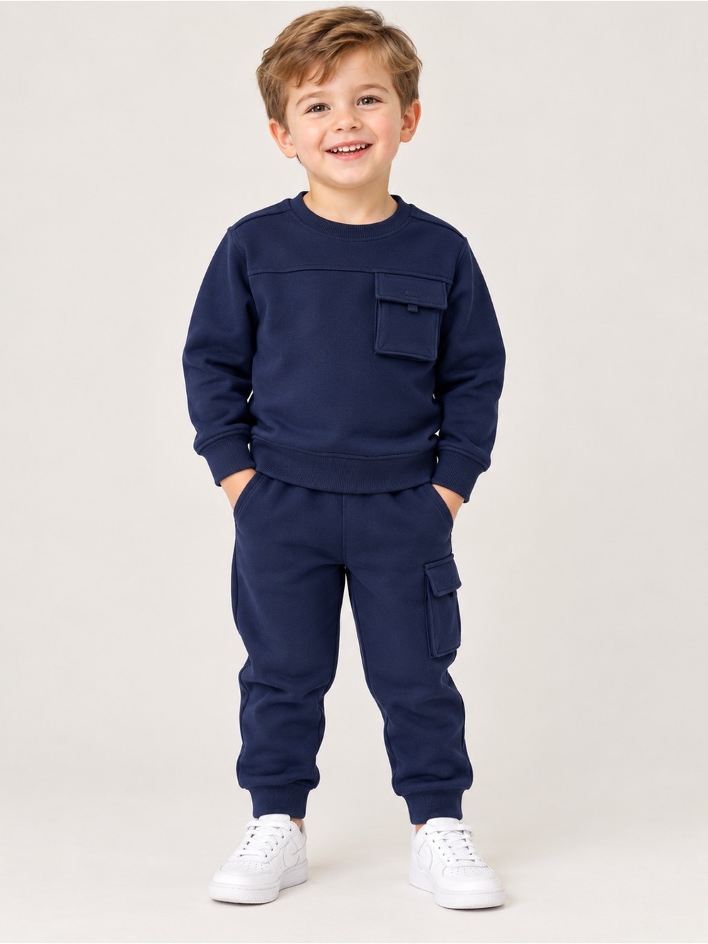 Cat & Jack Navy Crewneck Sweatshirt for Kids